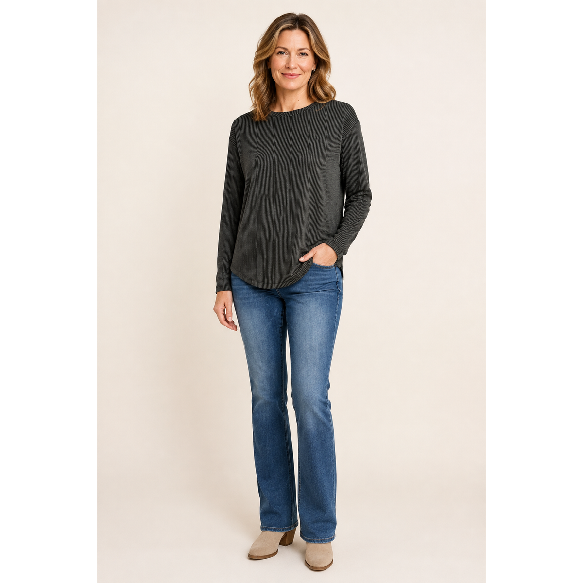 After Hours Black Knit Top