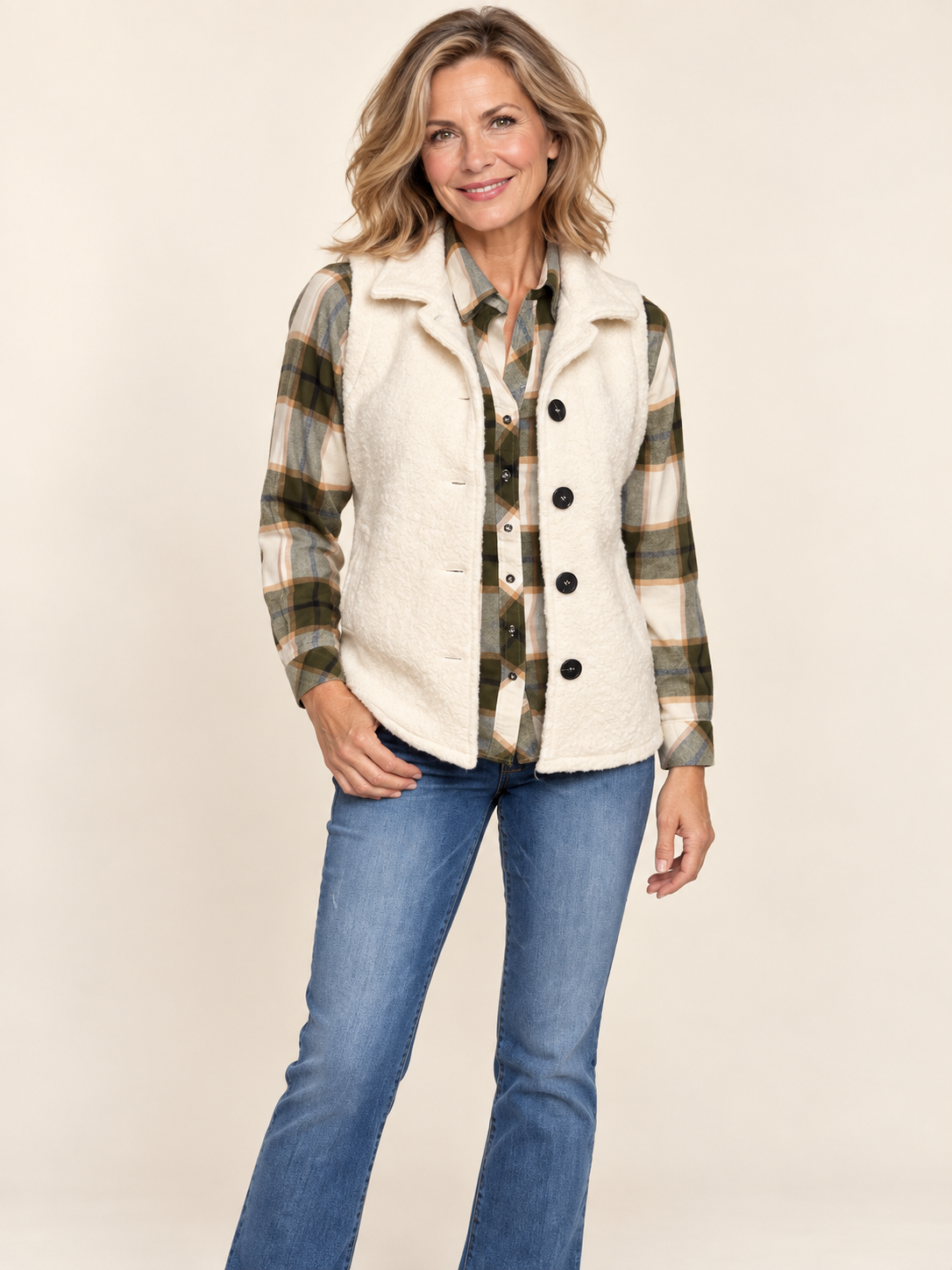 Cozy Charm Fuzzy Vest