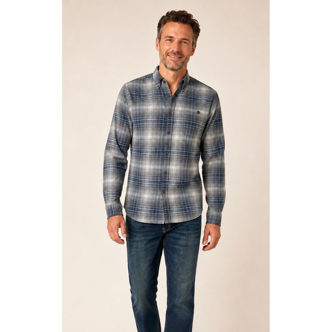 Cabin Days Brushed Cotton Button-Down