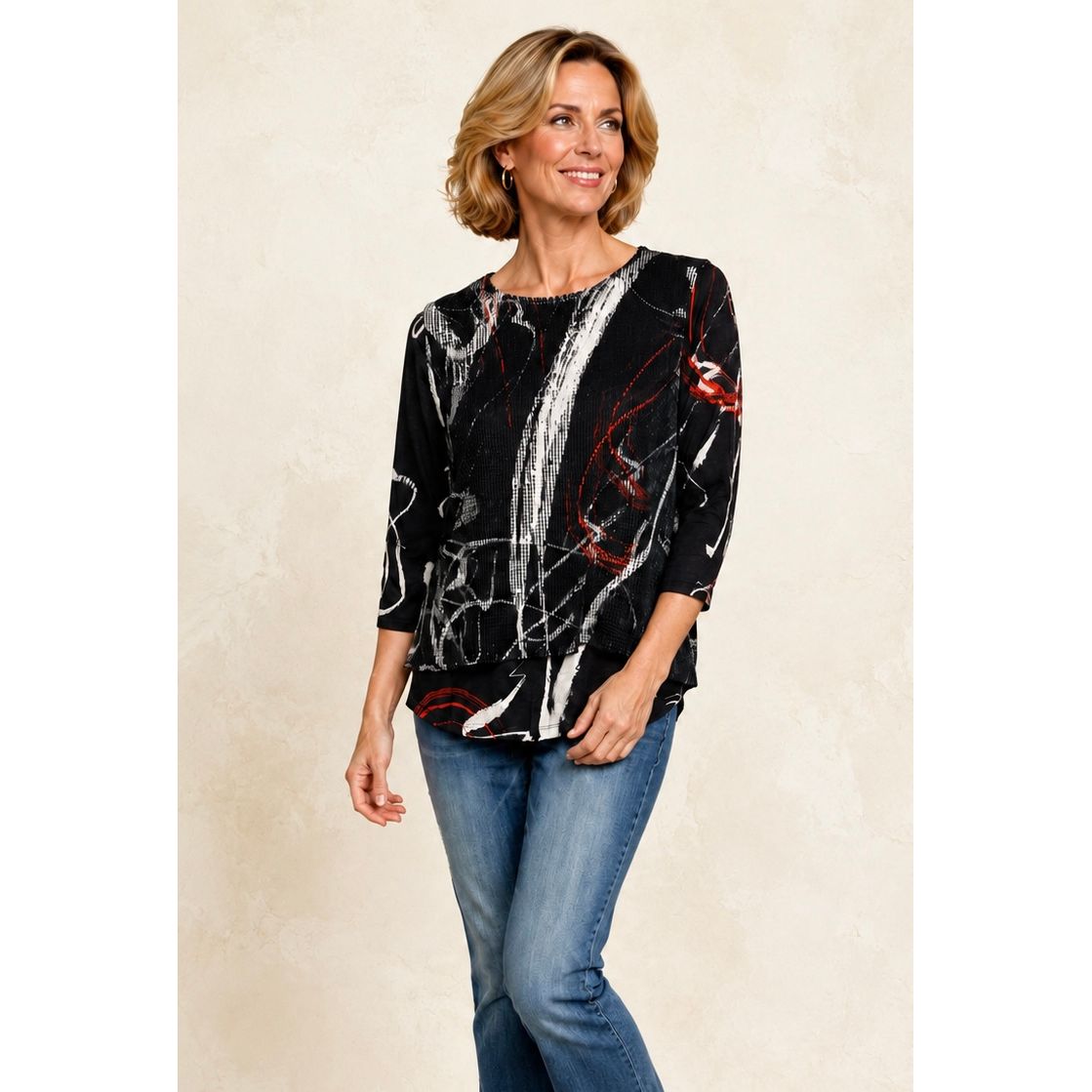 Matilda Mix Bouclé Overlay Top