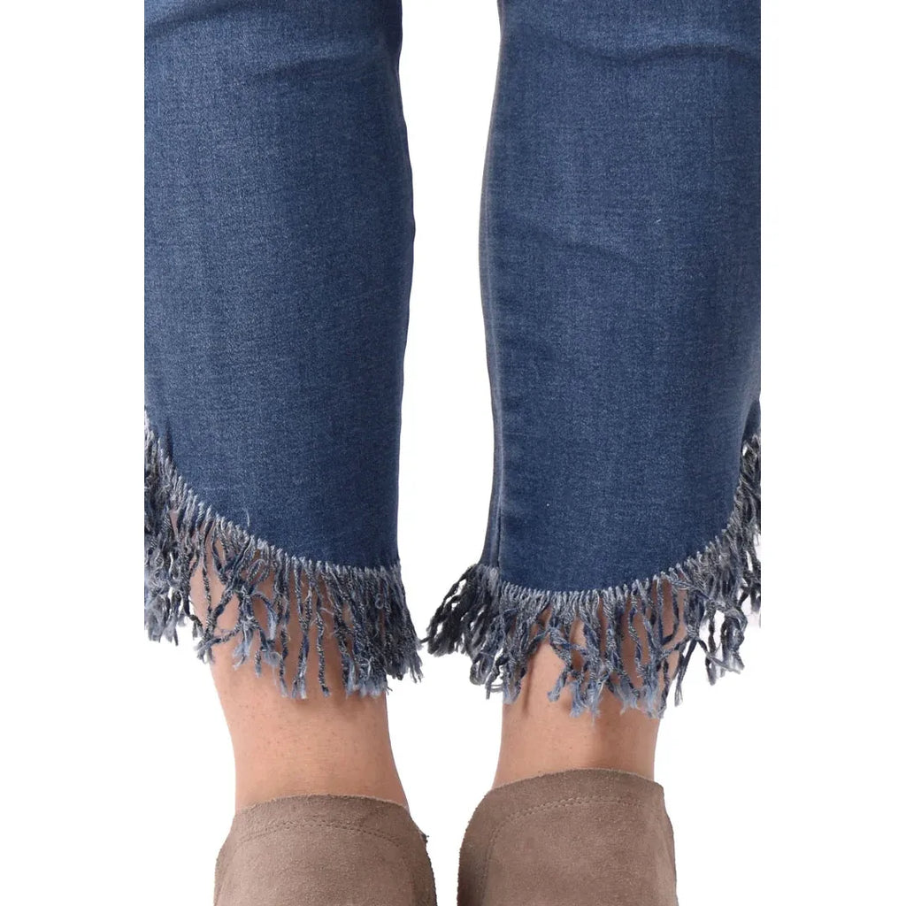 Frayed to Perfection Pull-On Jean