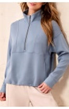 Load image into Gallery viewer, Zip Detail Mock Neck Top