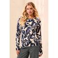 Blue Fog Cable Crew Sweater