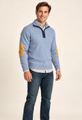 F/X Fusion Slate Escape Quarter-Zip Mock Sweater