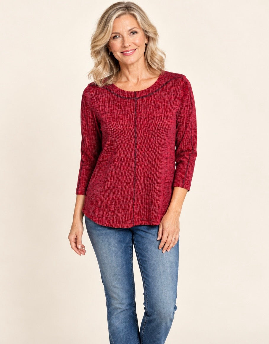 Rose Toes Textured Top