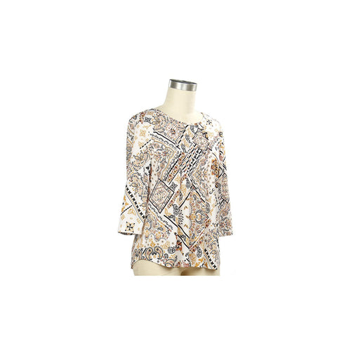 Black Clay Gold Print Top product image
