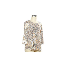 Load image into Gallery viewer, Black Clay Gold Print Top product image