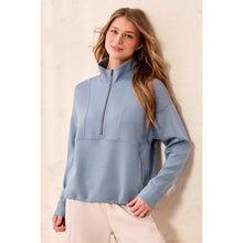Load image into Gallery viewer, Zip Detail Mock Neck Top