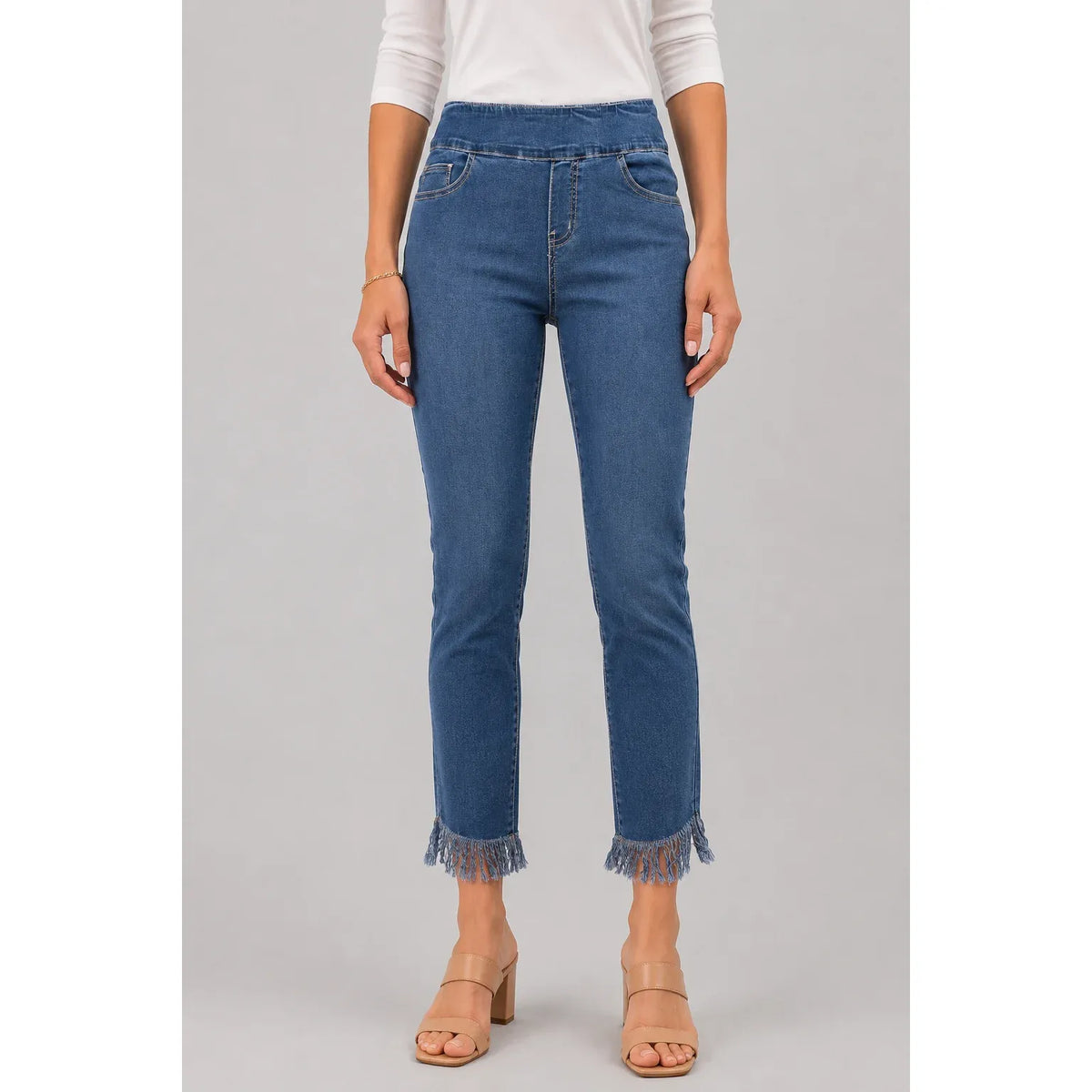 Frayed to Perfection Pull-On Jean