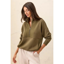 Load image into Gallery viewer, Zip Detail Mock Neck Top