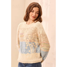 Load image into Gallery viewer, Azure Embroidered Crew Sweater