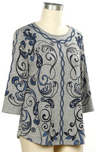 Load image into Gallery viewer, Orion Swirl Printed Tunic - Grey Orion Navy by Links