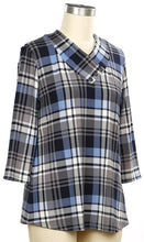 Load image into Gallery viewer, Navy Nights Plaid Tunic - Orion Navy Blue by Links