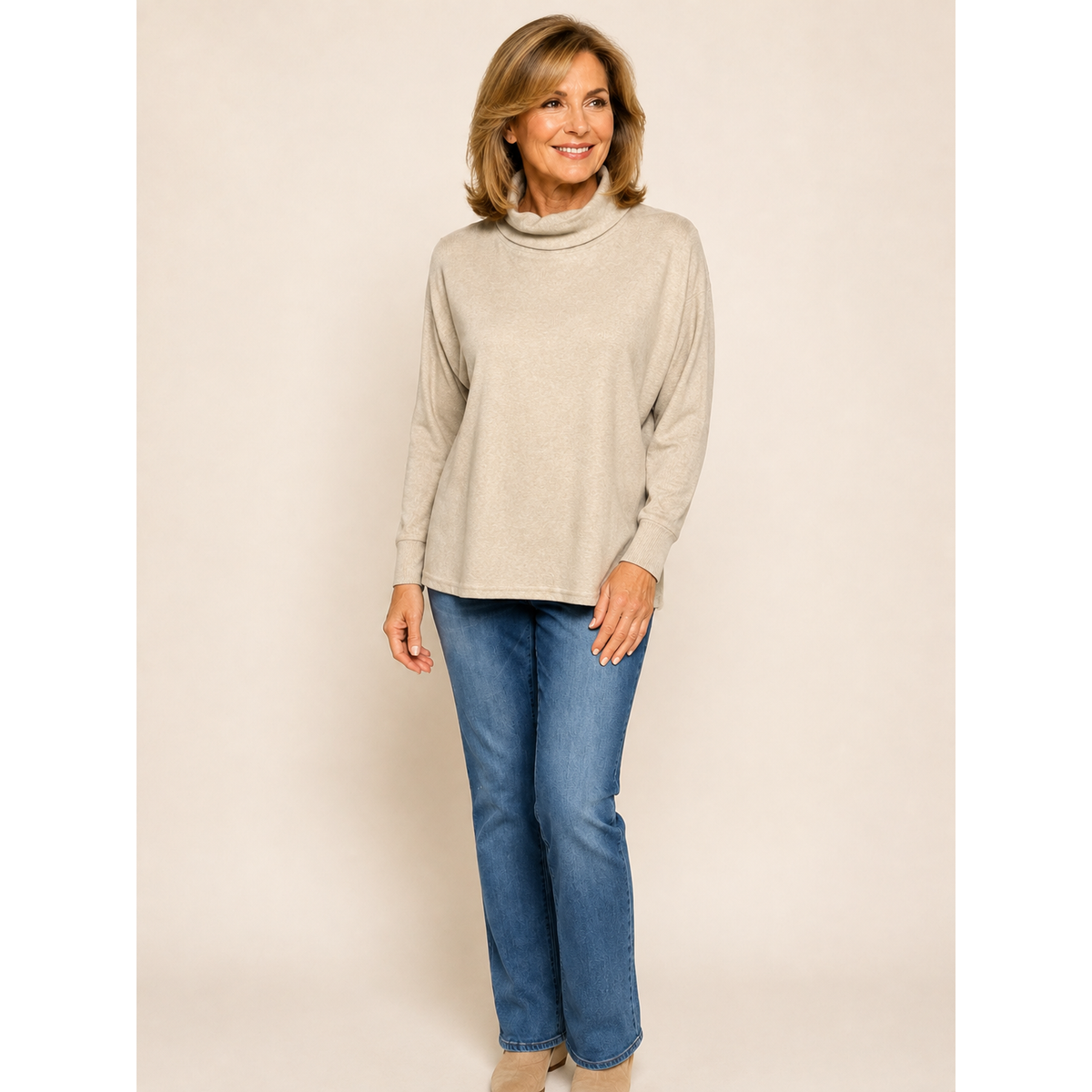 Cozy Current Cowl Neck Top