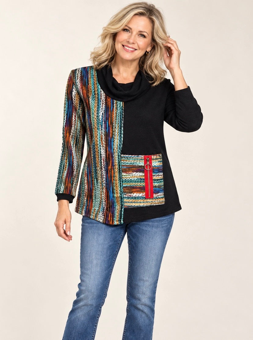 Artful Edge Asymmetrical Hem Top