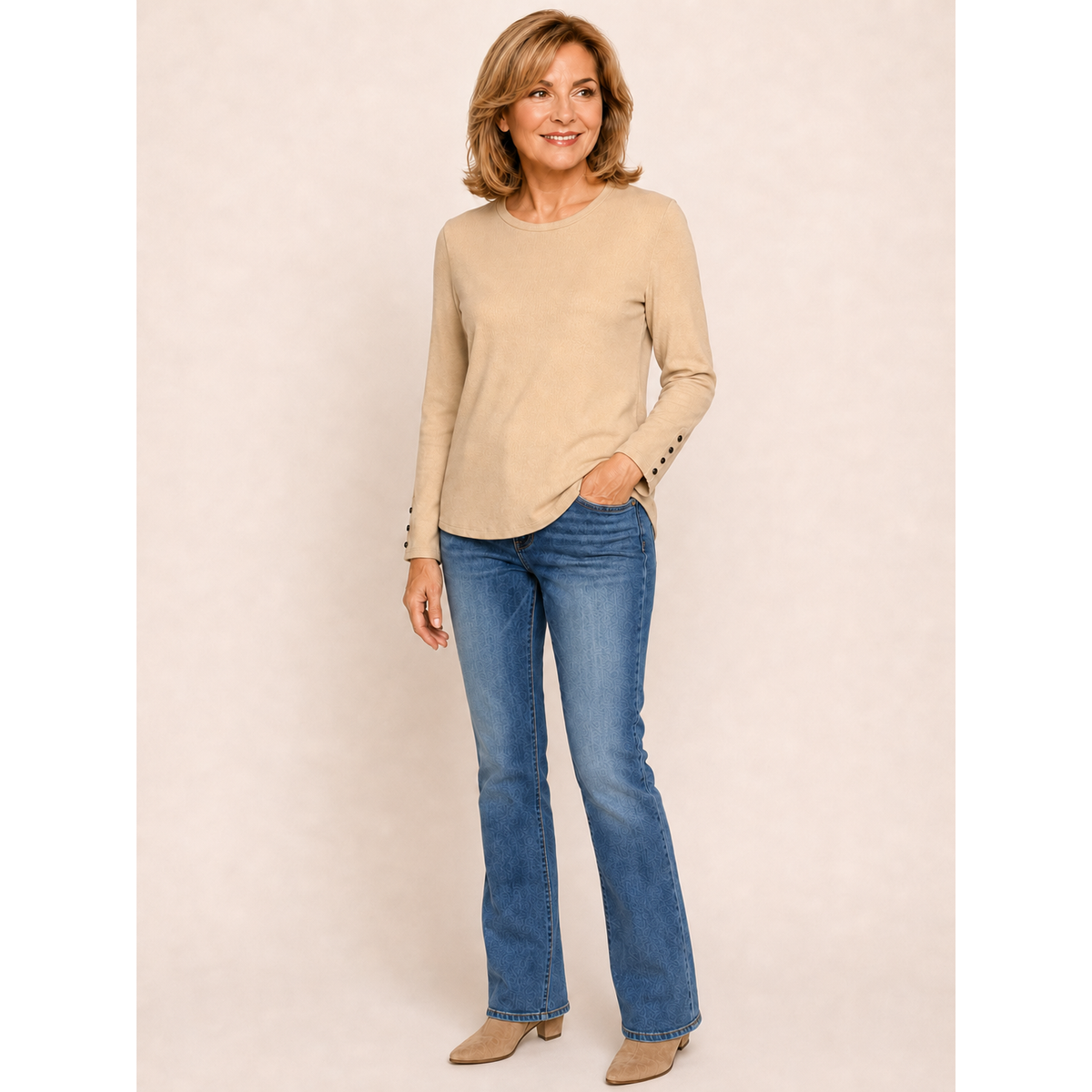 Everyday Ease Crew Neck Top