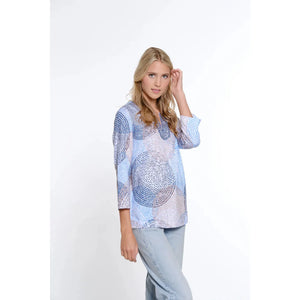Print Notch Slub Knit