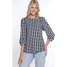 Load image into Gallery viewer, Houndstooth Knit Top