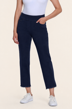 Load image into Gallery viewer, Midnight Fringe-Hem Ankle Pant