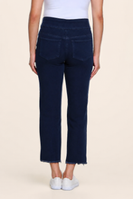Load image into Gallery viewer, Midnight Fringe-Hem Ankle Pant