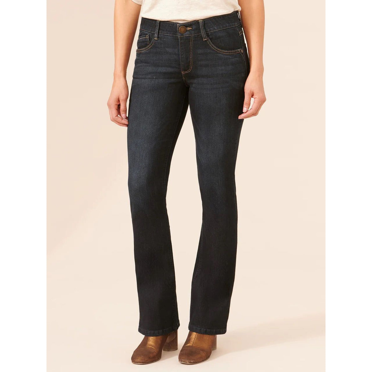Democracy Indigo Itty Bitty Bootcut Jean - Petite