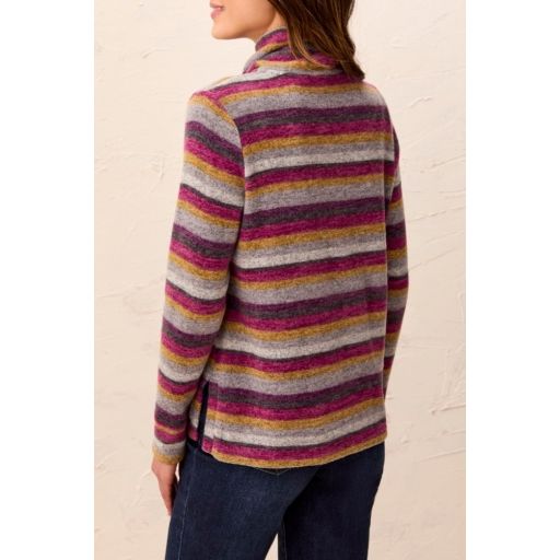 Cozy Confidence Funnel-Neck Top – Mulberry by Tribal - view 2