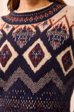 Load image into Gallery viewer, Sapphire Skies Mock Neck Sweater in Sapphire