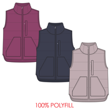 Load image into Gallery viewer, Pack &amp; Go Puffer Vest – Mulberry by Tribal - view 4