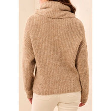 Load image into Gallery viewer, Make an Entrance Funnel-Neck Sweater – Heather Pashmina by Tribal - view 2