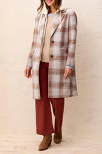 Load image into Gallery viewer, Cream Cloud Hooded Car Coat in Cream
