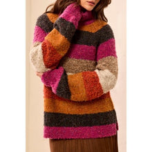 Load image into Gallery viewer, Mulberry Moments Turtleneck Sweater – Mulberry by Tribal