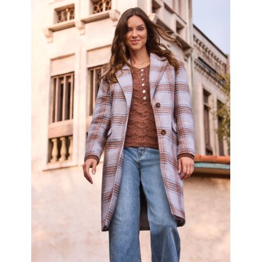 City Chic Hooded Car Coat – Cream by Tribal - view 6