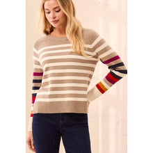 Load image into Gallery viewer, Effortless Essential Crewneck Sweater – Fossil by Tribal