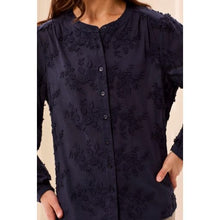 Load image into Gallery viewer, Simply Polished Button-Front Blouse – Sapphire by Tribal - view 2