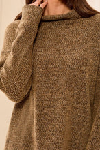Load image into Gallery viewer, Golden Hour Funnel Neck Top in Dull Gold