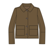 Load image into Gallery viewer, Golden Moment Button Front Jacket in Dk Gold