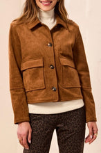 Load image into Gallery viewer, Golden Moment Button Front Jacket in Dk Gold