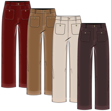 Load image into Gallery viewer, Saddle Story Sophia Straight Ankle Denim in Saddlebrown