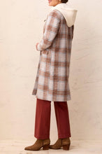 Load image into Gallery viewer, Cream Cloud Hooded Car Coat in Cream