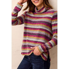 Load image into Gallery viewer, Cozy Confidence Funnel-Neck Top – Mulberry by Tribal