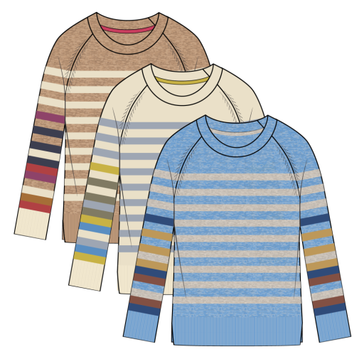 Effortless Essential Crewneck Sweater – Fossil by Tribal - view 4