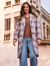Load image into Gallery viewer, Cream Cloud Hooded Car Coat in Cream
