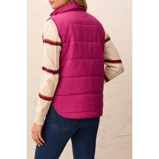 Pack & Go Puffer Vest – Mulberry by Tribal - view 2