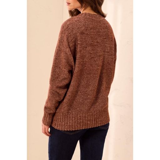 Chocolate Comfort High Low Sweater in Chocolate