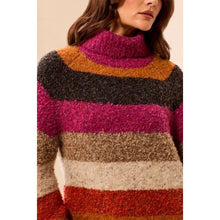 Load image into Gallery viewer, Mulberry Moments Turtleneck Sweater – Mulberry by Tribal - view 3