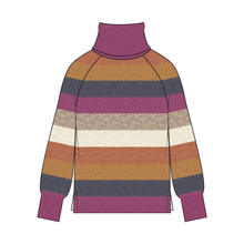 Load image into Gallery viewer, Mulberry Moments Turtleneck Sweater – Mulberry by Tribal - view 4
