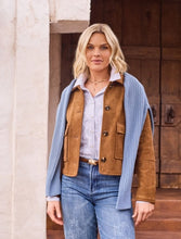 Load image into Gallery viewer, Golden Moment Button Front Jacket in Dk Gold
