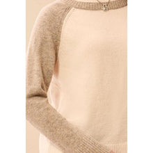 Load image into Gallery viewer, Cozy Contrast Colorblock Sweater – Moonstone by Tribal - view 2