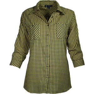 3/4 Sleeve Yarn Dye Check Shirt