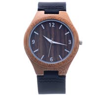 Load image into Gallery viewer, Koa Brown Strap Bamboo Watch